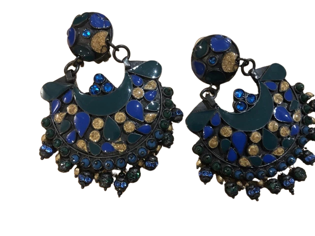 Gas Bijoux Beaded Fan Earrings