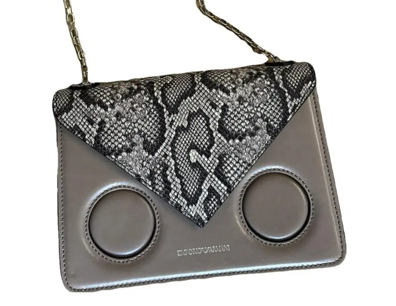 Emporio Armani Geometric Bag in Black