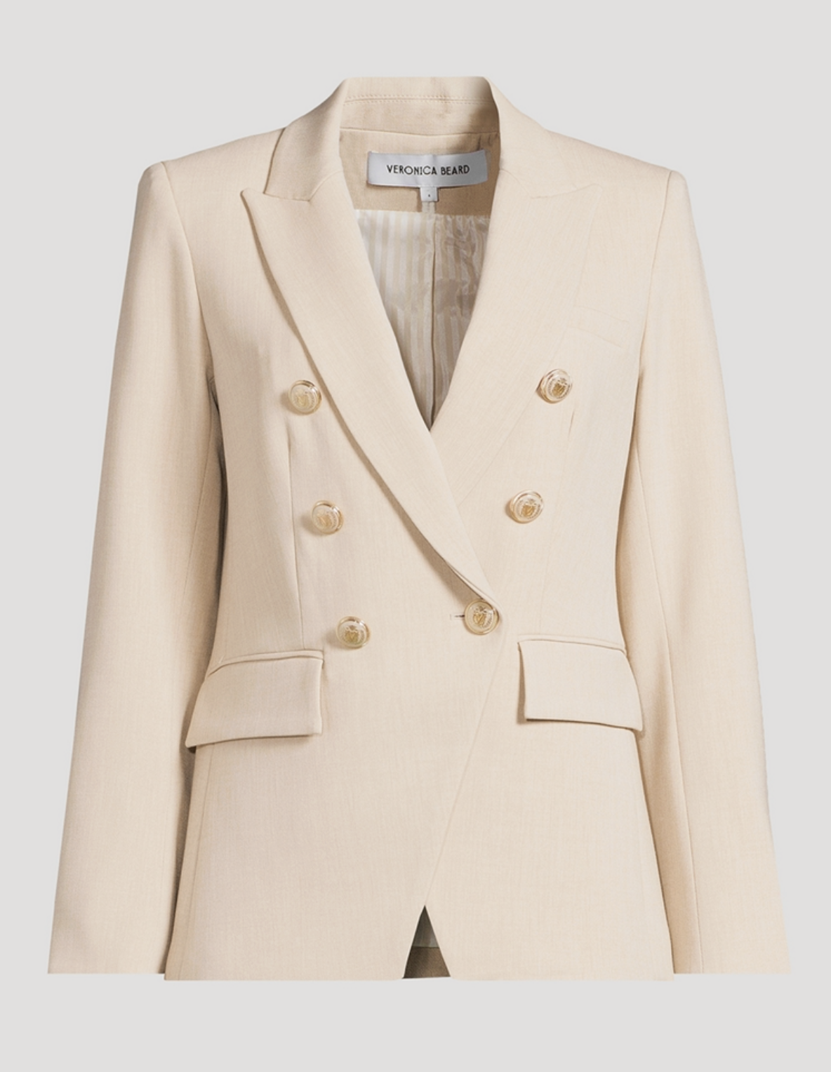 Veronica Beard Miller Dickey Jacket in Heathered Sand