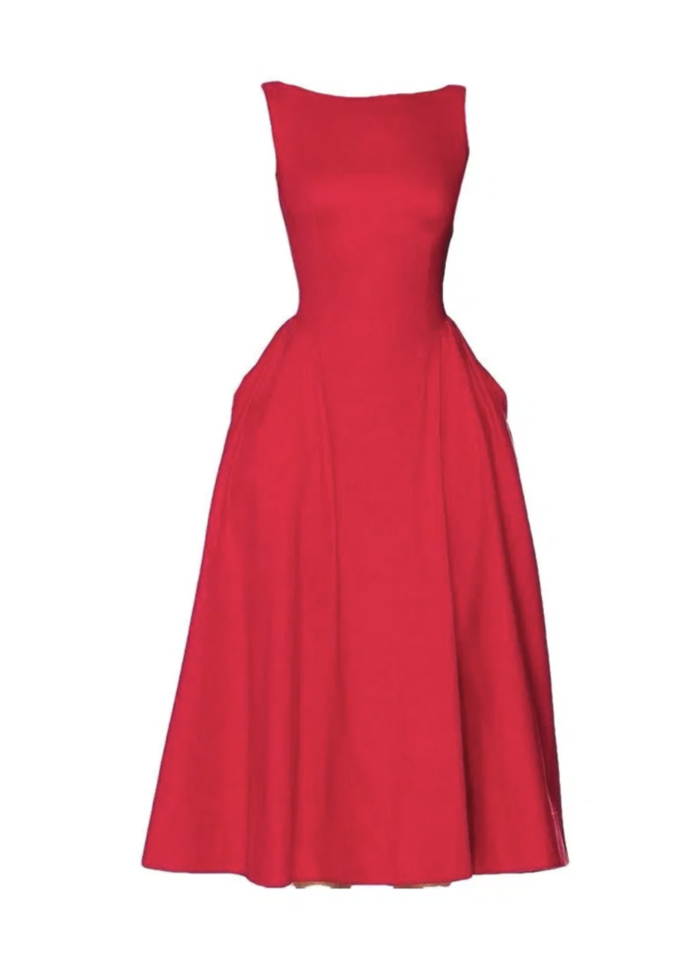 Helsa Studio Stretch Cotton Sateen Midi Dress