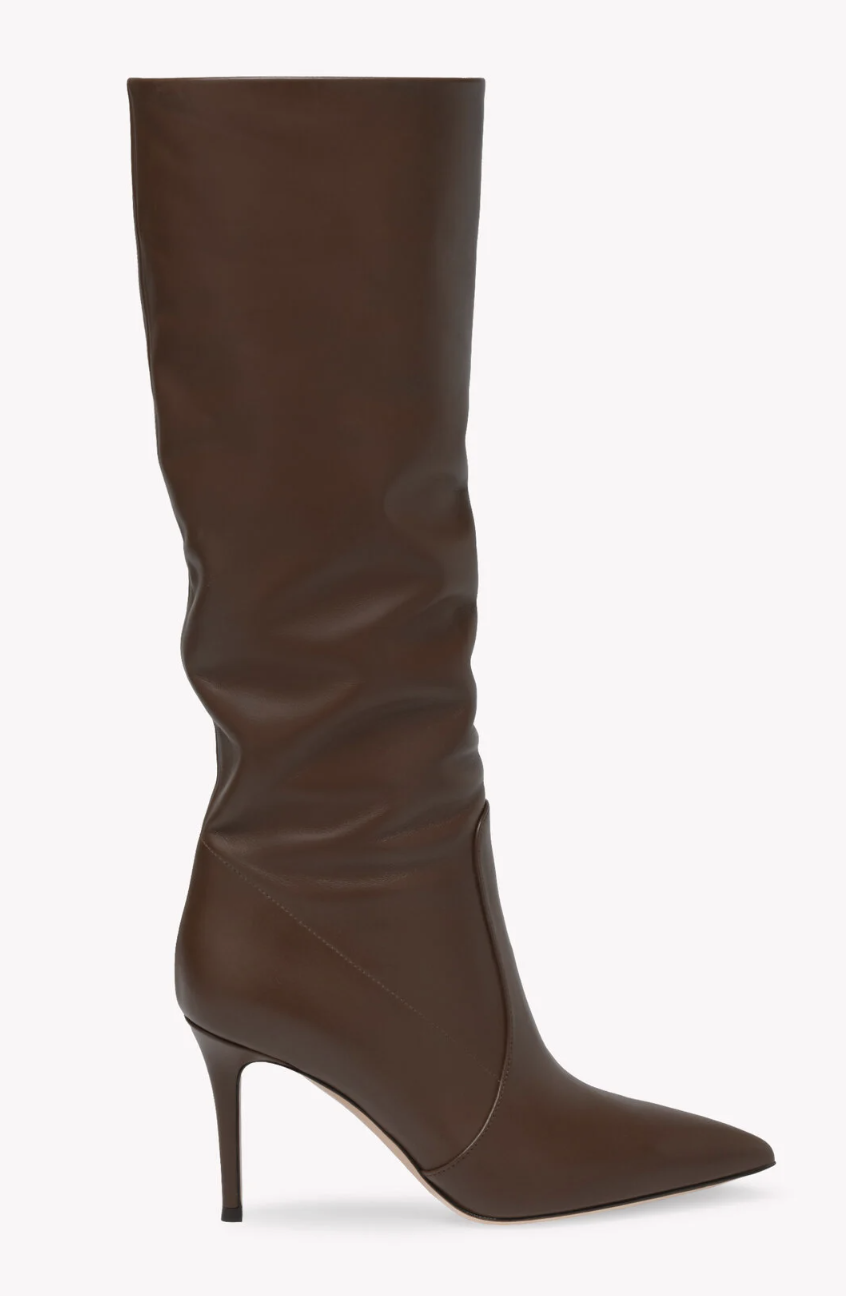 Gianvito Rossi Hansen Boots in Brown Calf Leather