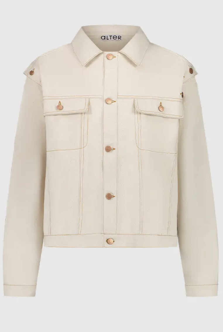 Alter Designs Denim Jacket in Beige