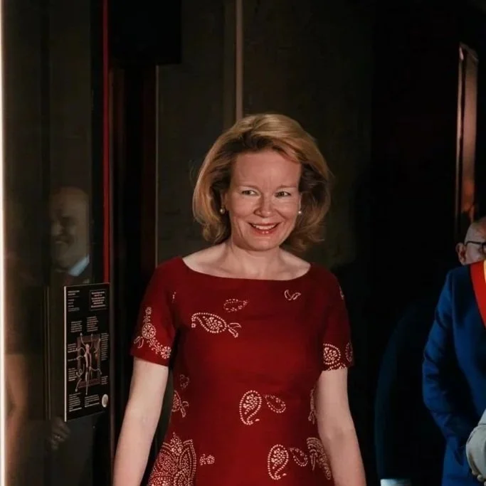 Queen Mathilde visits Mary of Hungary exhibition