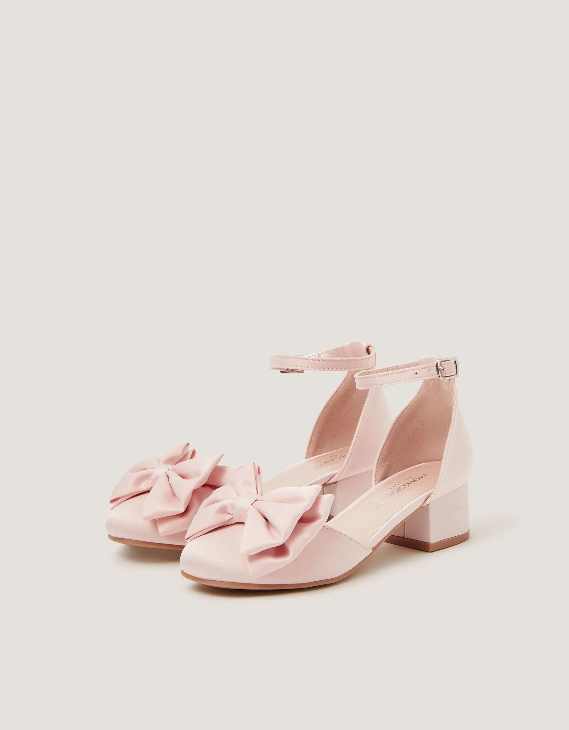 Monsoon Bow Satin Two Part Heel