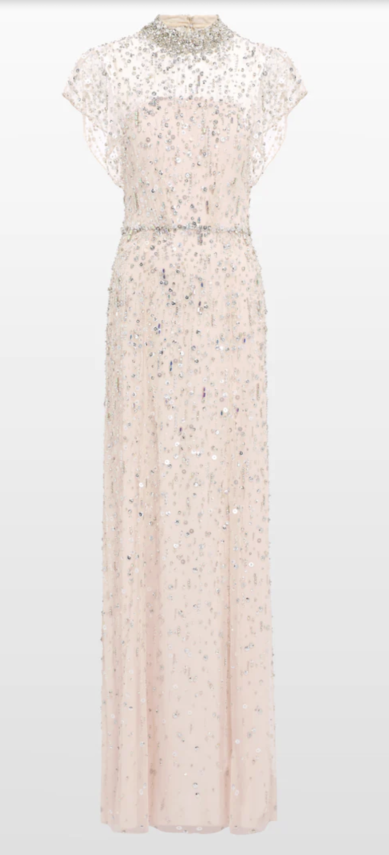 Jenny Packham Crystal Drop Beaded Gown