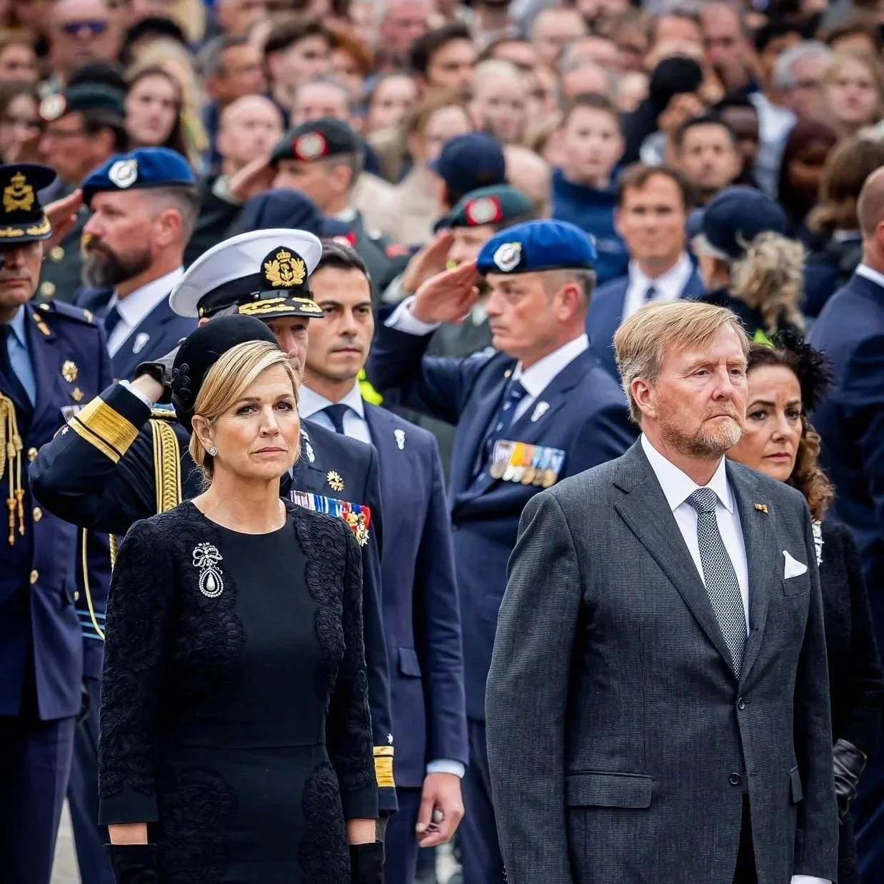 King Willem-Alexander and Queen Maxima attend National Remembrance Ceremony in Amsterdam
