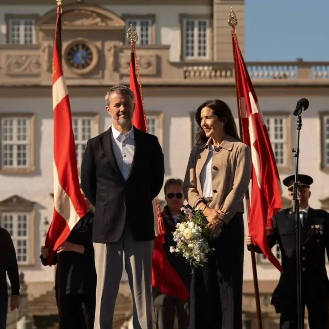 King Frederik and Queen Mary attend welcome ceremony at Fredensborg Castle