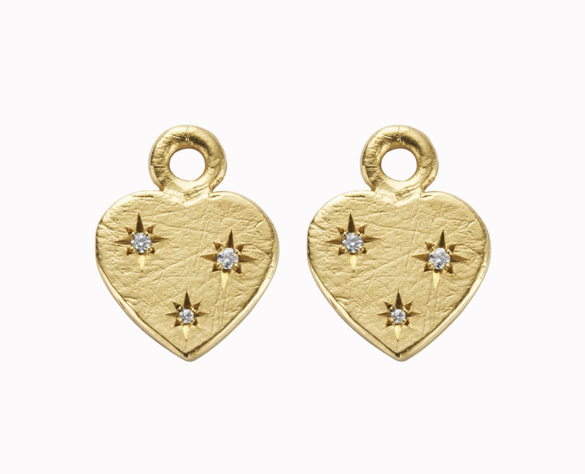 Daniella Draper Trio Diamond Midnight Keeper's Heart Charms