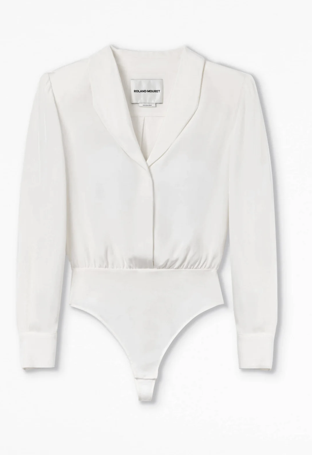 Roland Mouret Silk Shirt Bodysuit