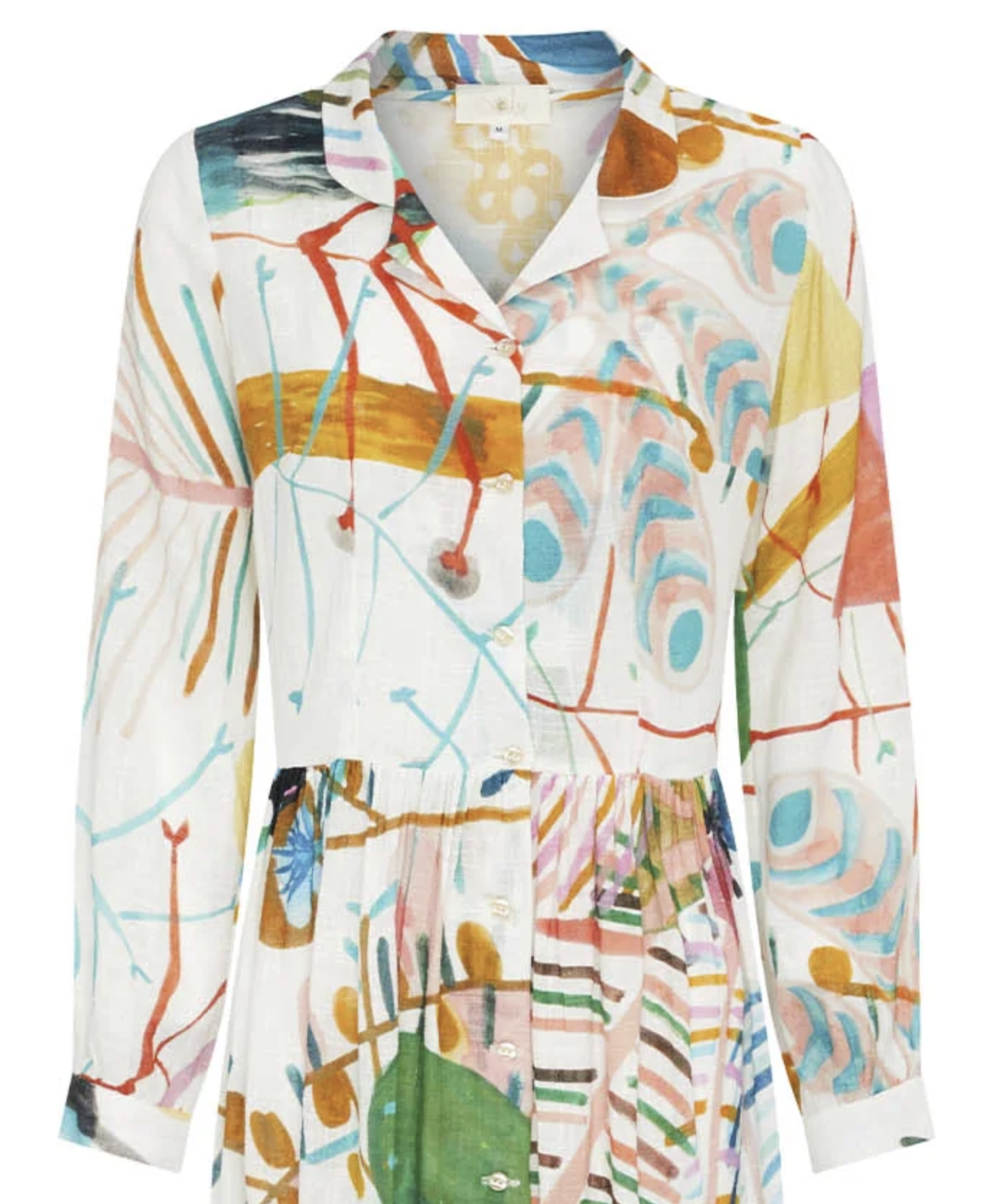 Soler California Shirt in Silk Palmera Print