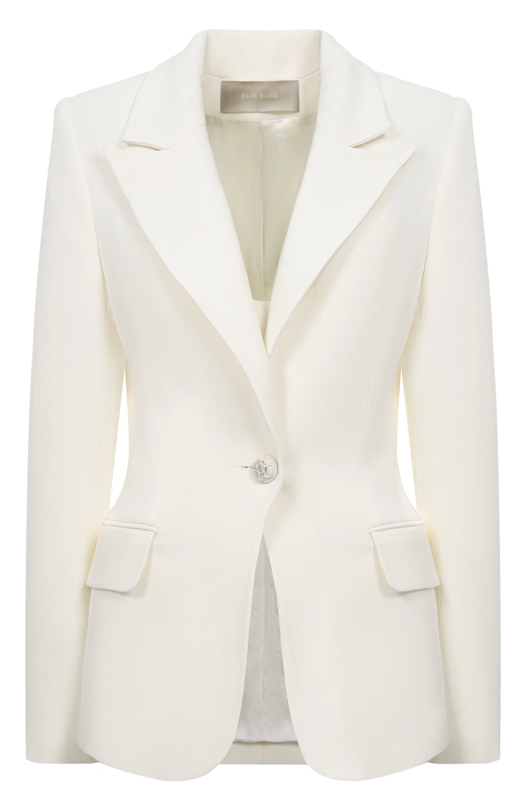 Elie Saab Notched Lapels Cady Blazer