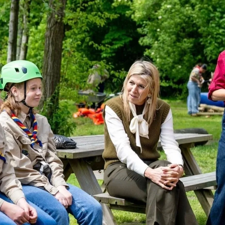 Queen Maxima visits Scouting Netherlands