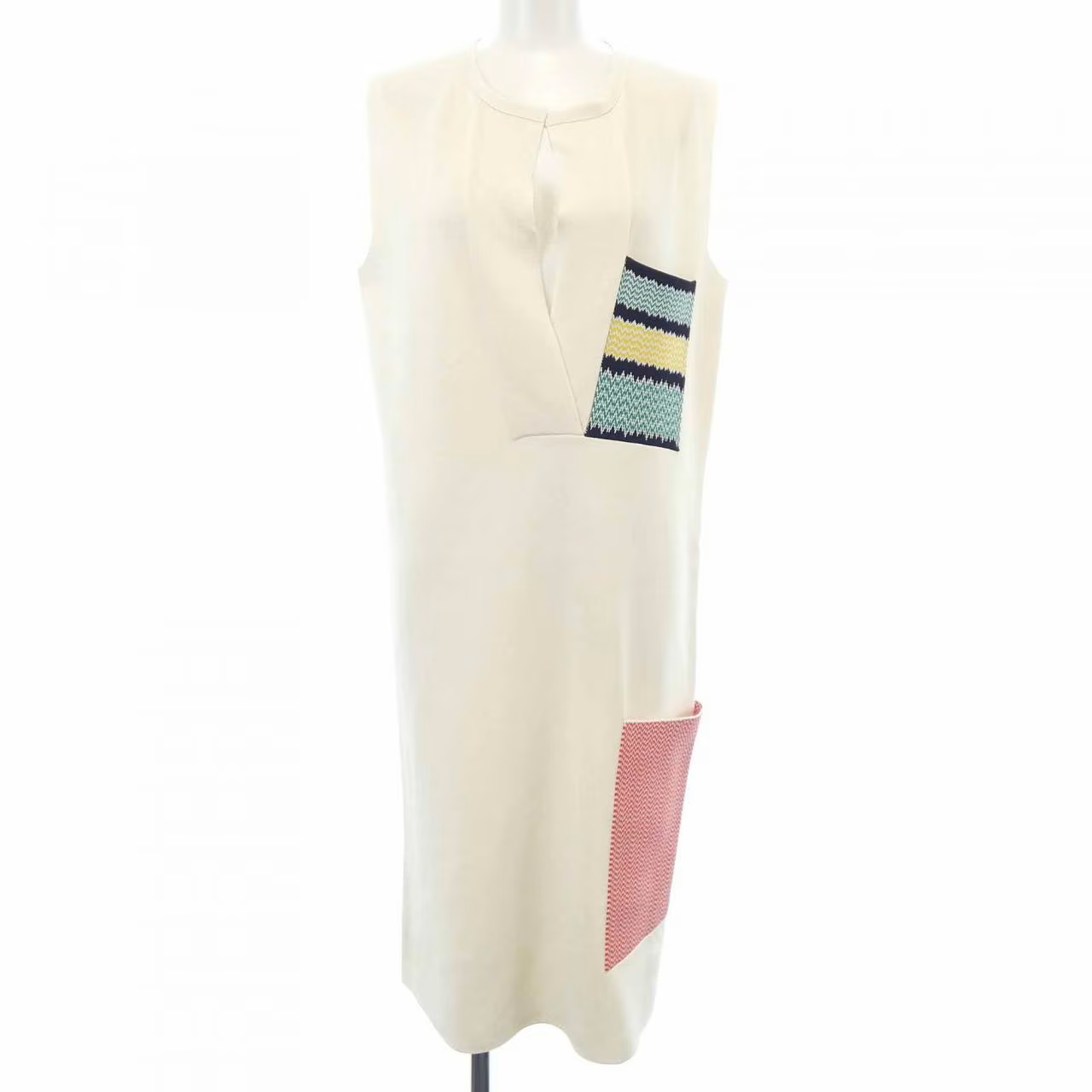 Celine Patch Pocket Silk Midi Dress.png