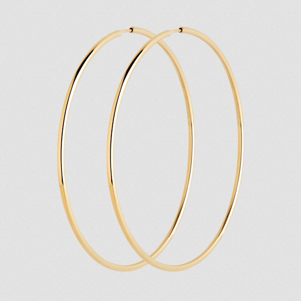 Maria Black Senorita 70 Hoops in 18K Gold Plated