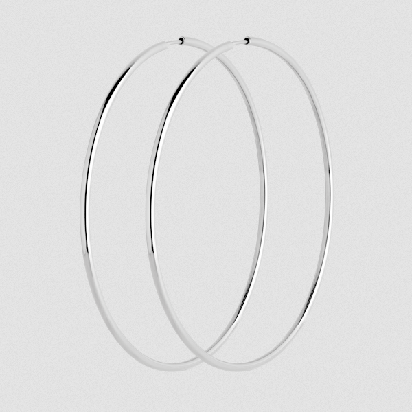 Maria Black Senorita 70 Hoops in Sterling SilverWhite Rhodium Plated.png