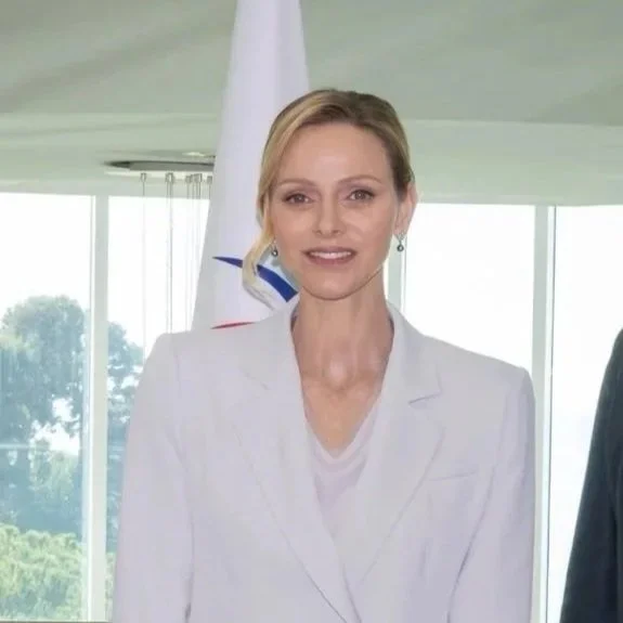 Princess Charlene attends meeting with Women@APCE 