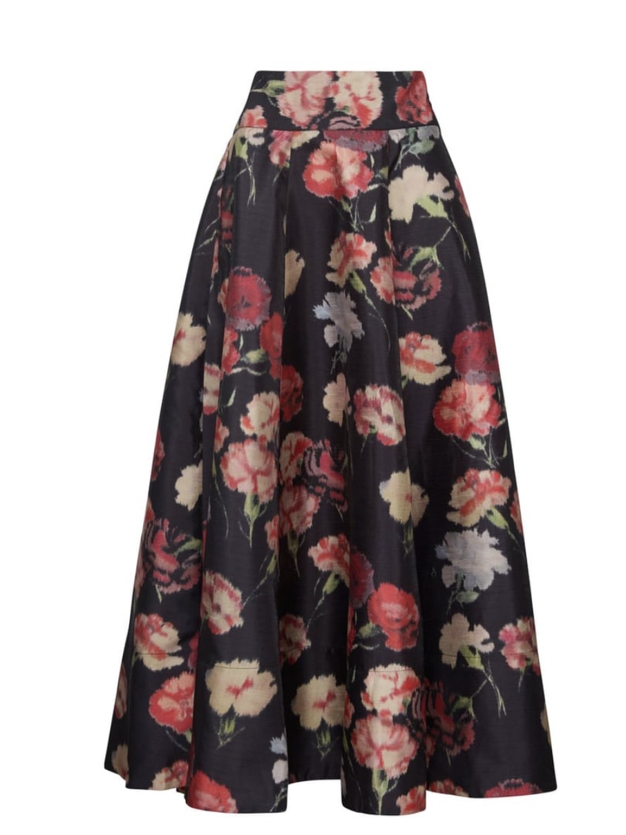 ByTiMo Taffeta Maxi Skirt in Poppy