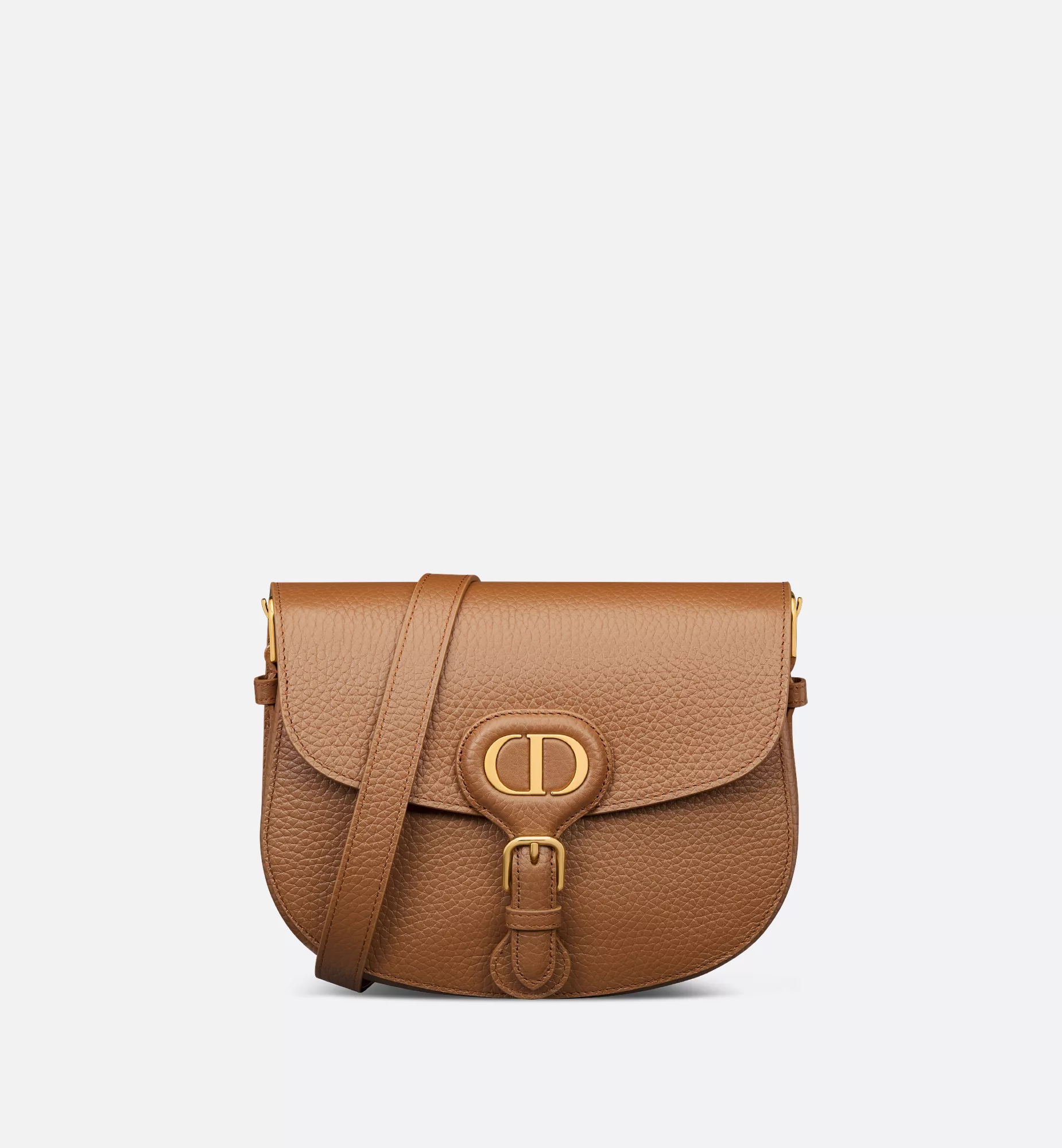 Christian Dior Bobby Bag in Tobacco Brown Grained Calfskin.png