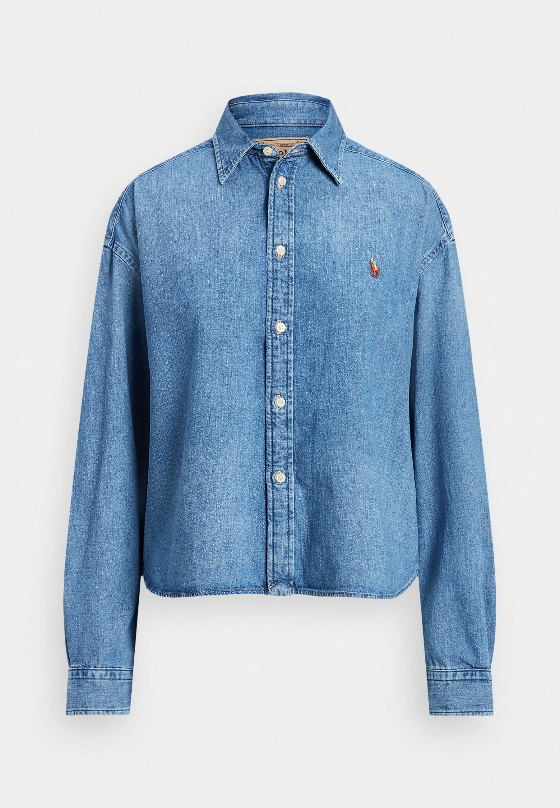 Polo Ralph Lauren Cropped Boxy Denim Shirt in Zaia Wash.jpg