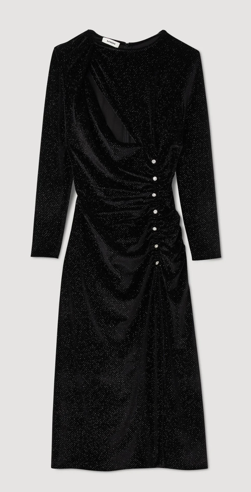 Sandro Rhinestone Velvet Dress  UFO No More