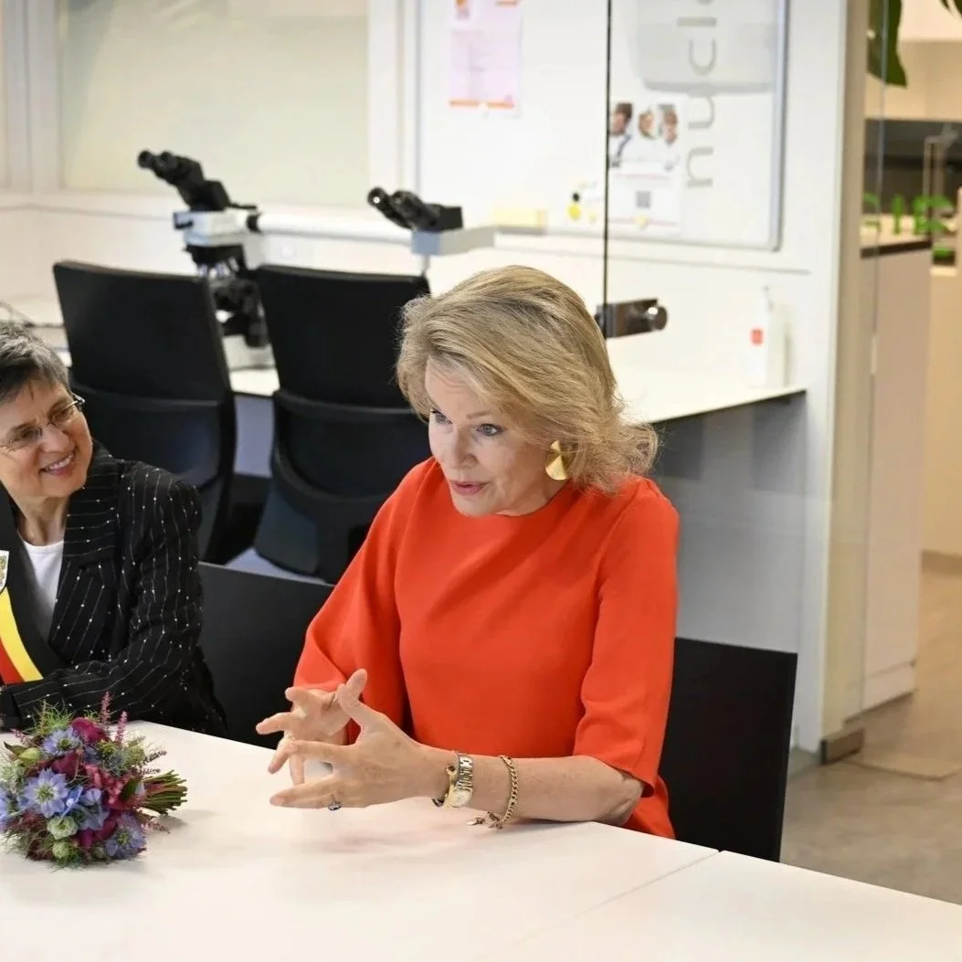 Queen Mathilde visits ZAS hospital in Antwerp