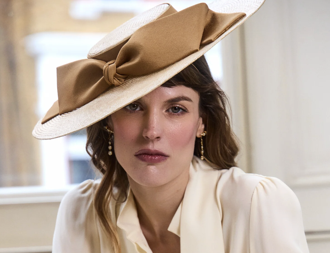 Jane Taylor Hera Hat with Satin Bow