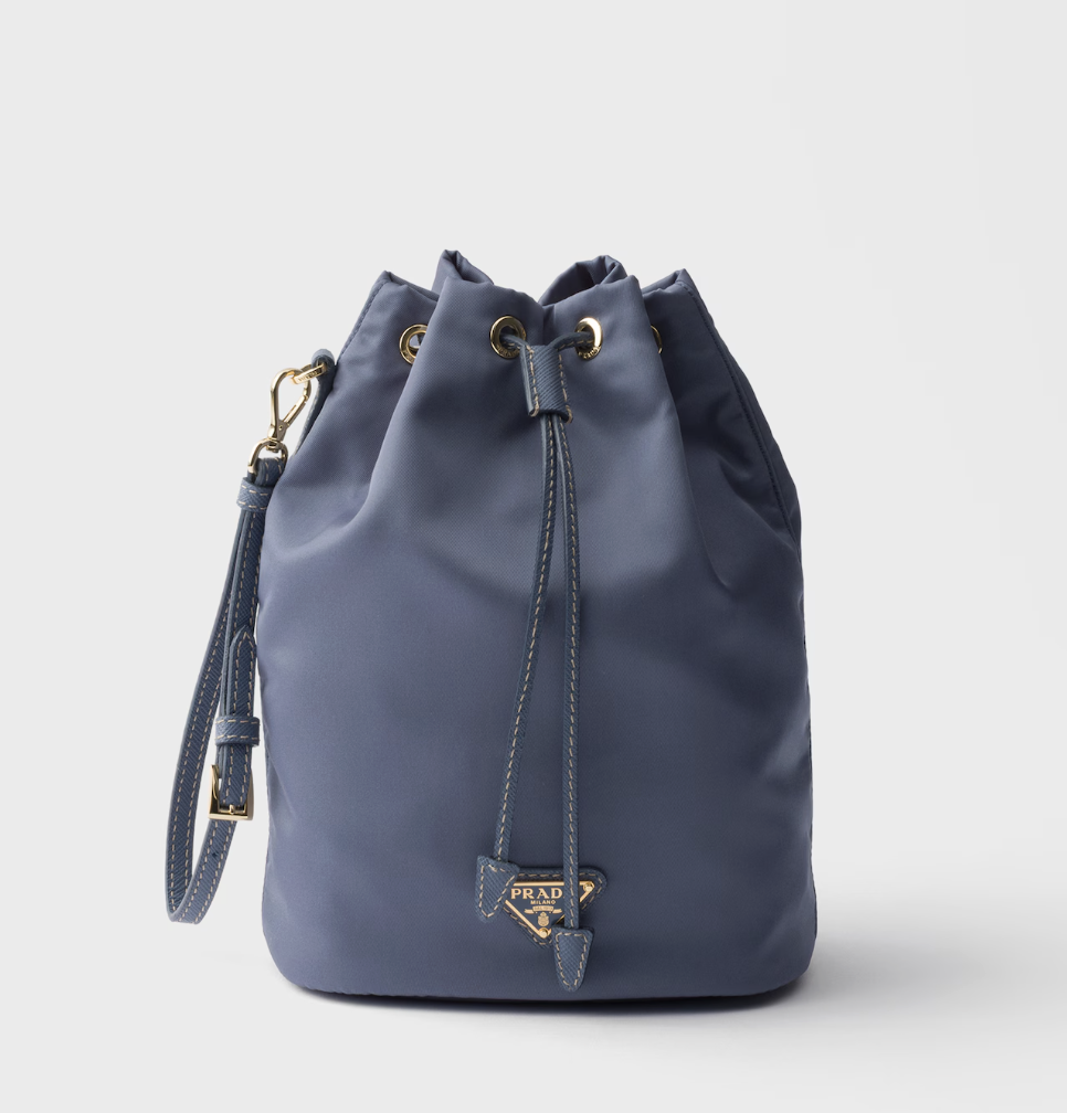 Prada Re-Nylon Pouch Bag in Aviation Blue