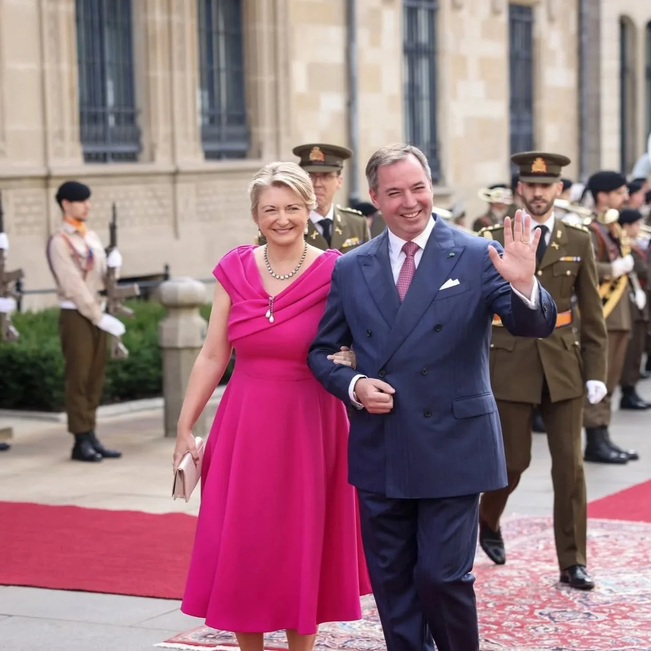 Grand Ducal Couple meets Portuguese Presidential Couple