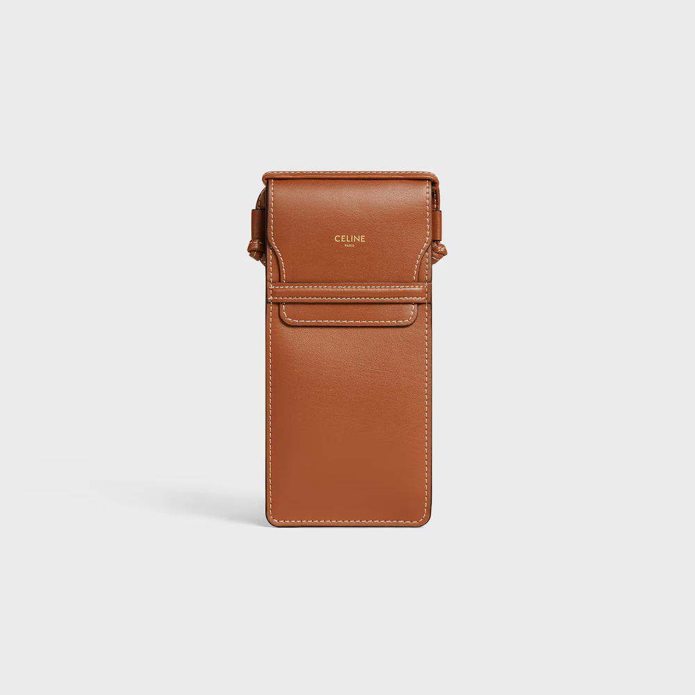Celine Sunglasses Flap Case in Tan Leather.png