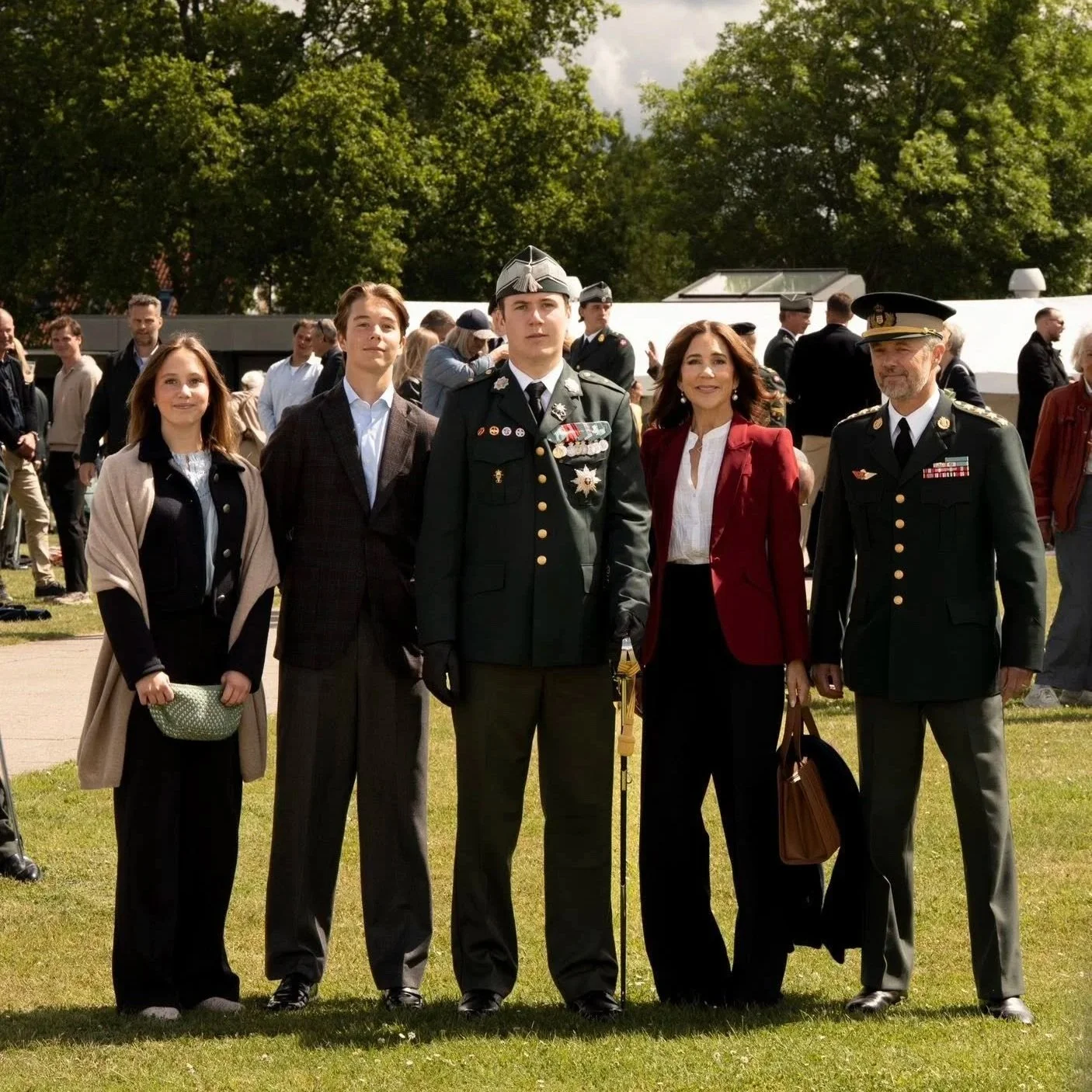 Danish Royal Family attends Crown Prince Christian's appointment as Second Lieutenant