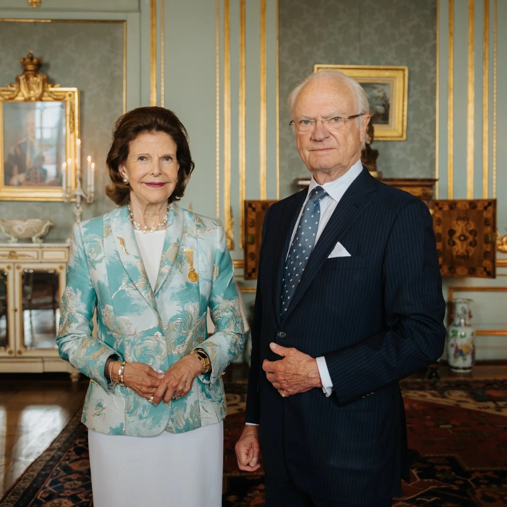 King Carl Gustaf and Queen Silvia host 50th wedding anniversary receptions
