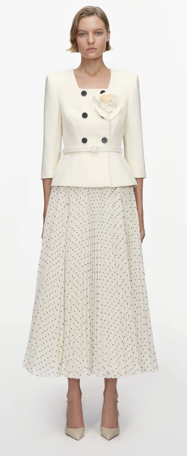 cut out side maxi dress ivory V-Neck With And Slit Duration:Week Ermanno Scervino Sample Wedding delivery:readytoship side waist cutout with