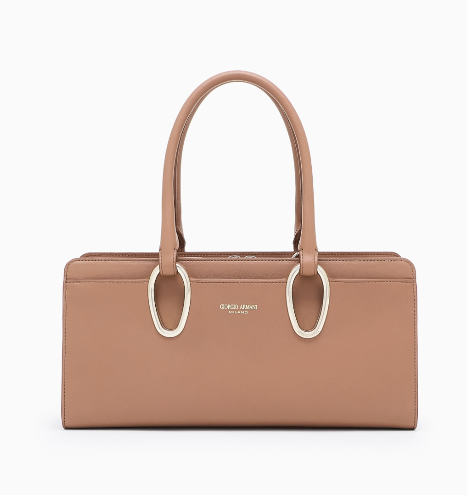 Giorgio Armani Leather Bauletto Bag