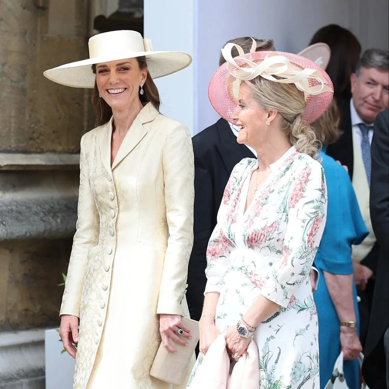 Members of the British Royal Family attend Order of the Garter Service