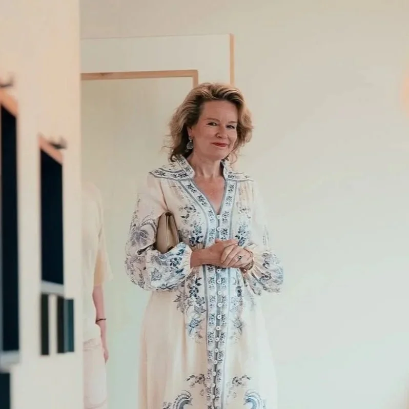 Queen Mathilde visits Zeepreventorium Revalidatiecentrum 