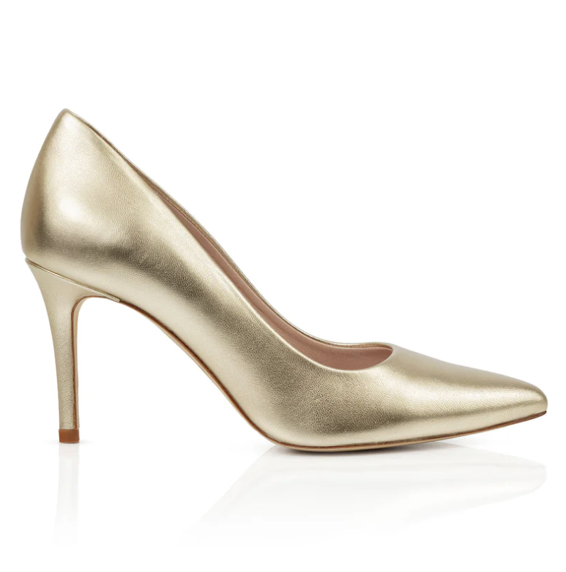 Emmy Claudia Pumps in Gold Leather