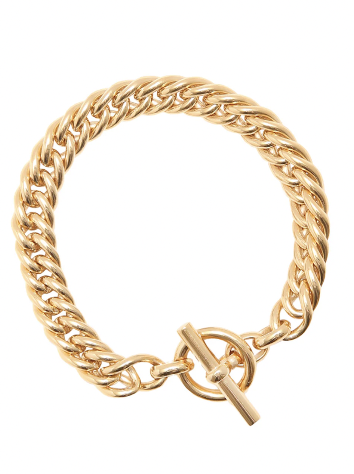 Tilly Sveaas Slim Gold Curb Link Bracelet