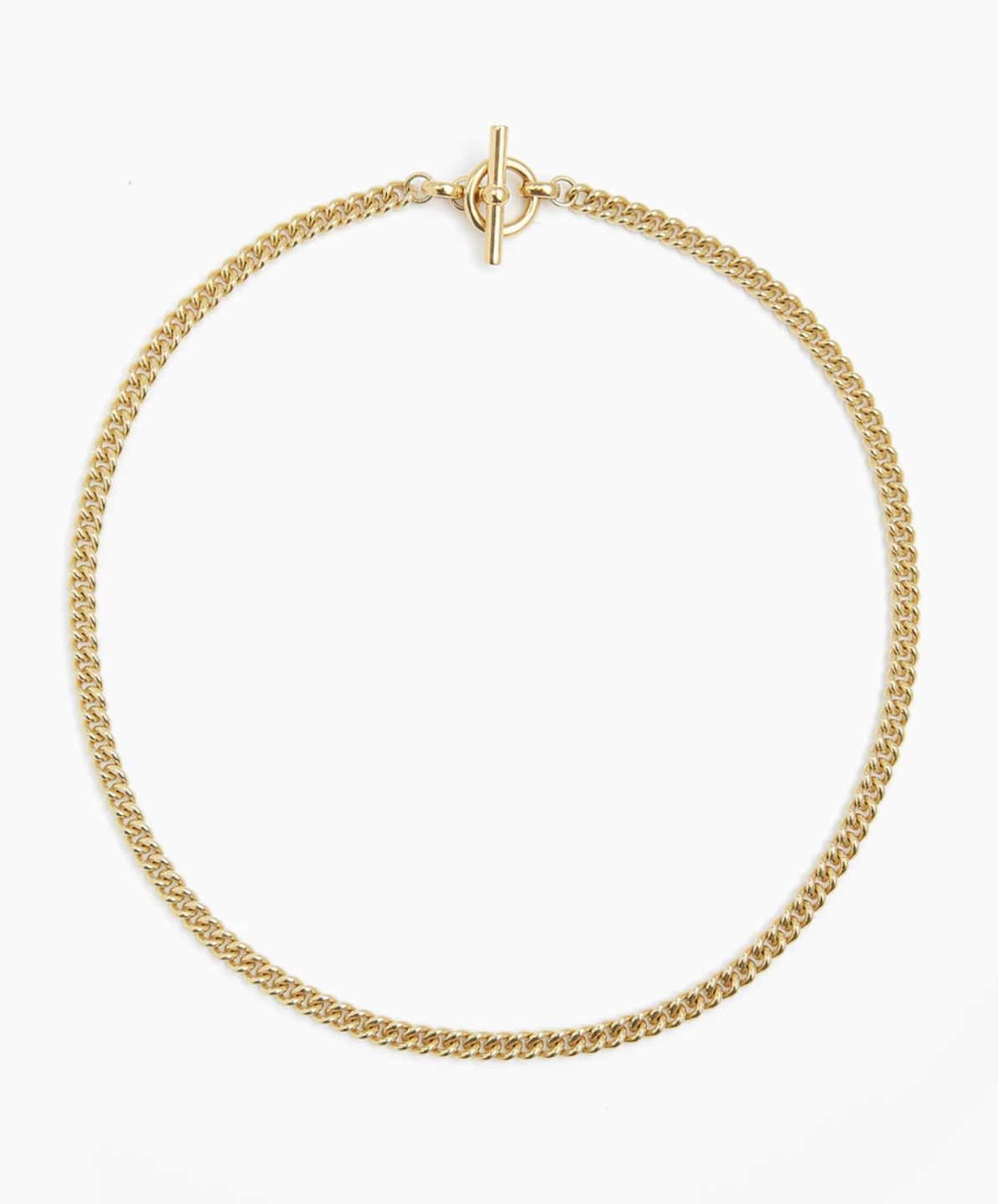 Tilly Sveaas Small T-Bar Clasp Curb Link Necklace
