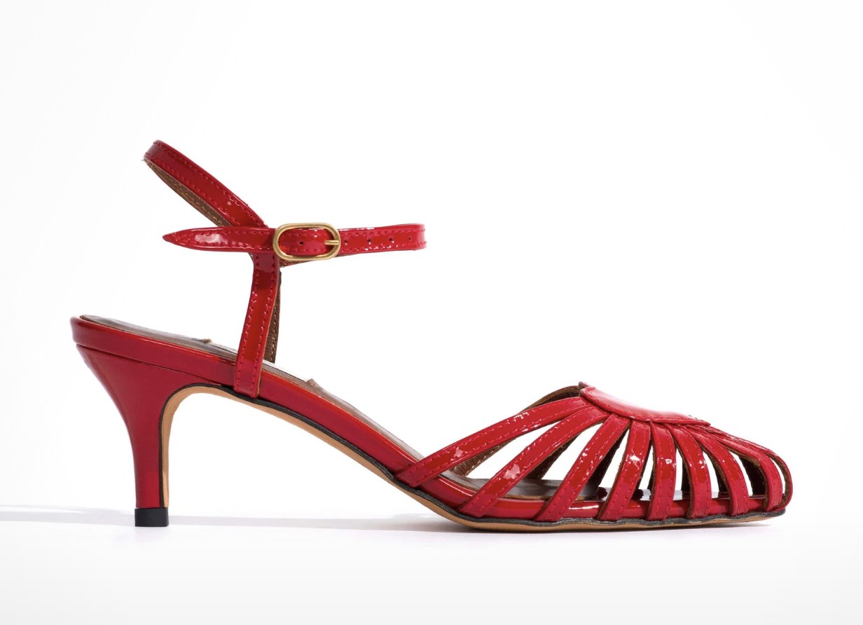 Anonymous Copenhagen Keesha 55 Sandals in Ruby Red