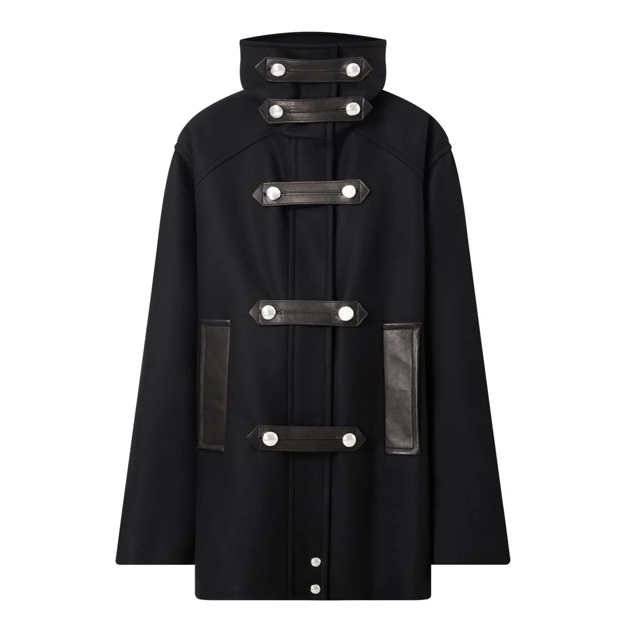 KHAITE Melbo Coat in Black Wool