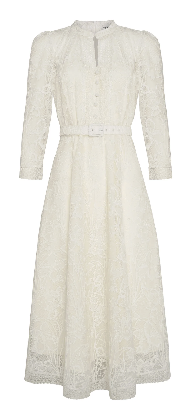 Beulah London Ahana Dress in Cream Lace