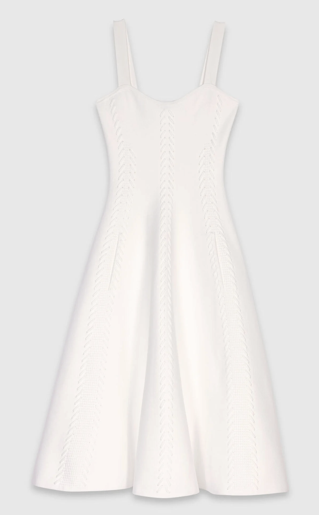 Maje Long Knit Skater Dress