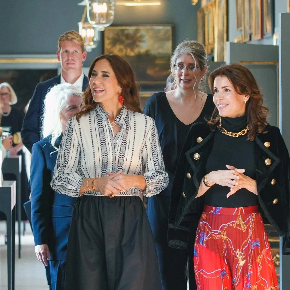 Queen Mary attends opening of To the Ball at the Castle exhibition