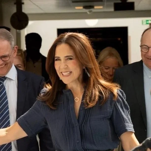 Queen Mary visits Danish Hospital Clowns at Aarhus University Hospital