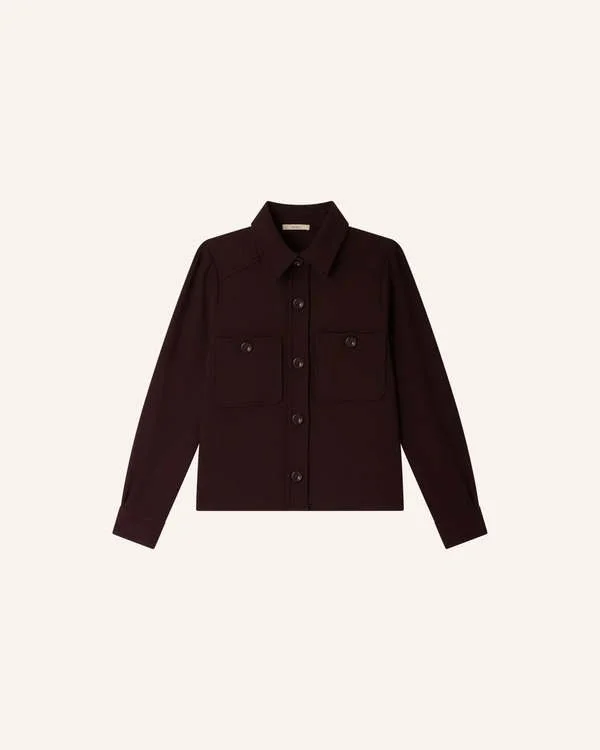 Sessun Theodore Shirt in Brown Whiskey