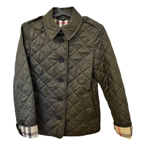 Burberry Quilted Jacket in Olive Green.png