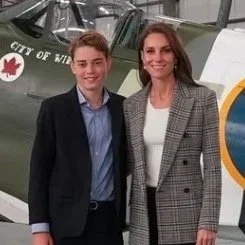 The Princess of Wales and Prince George mark Armed Forces Day