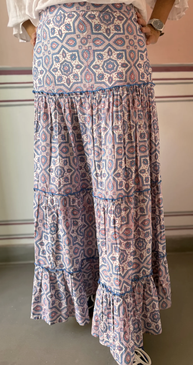 Lexy London Tatjana Skirt in Pale Tile