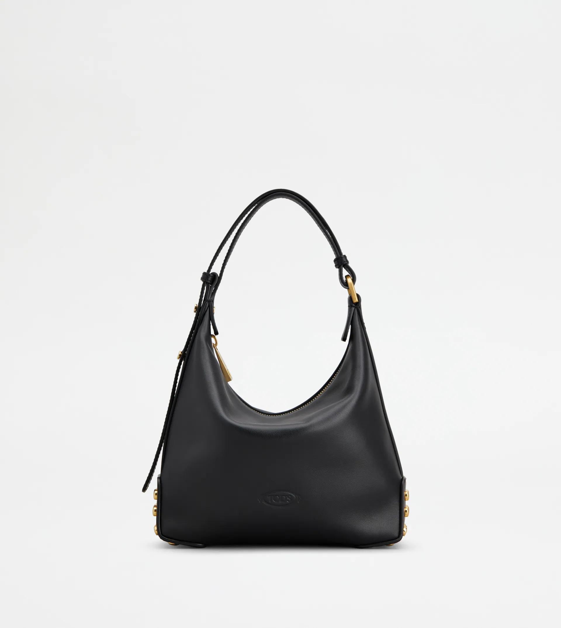 Tod's Metal Dots Mini Bag in Black Leather