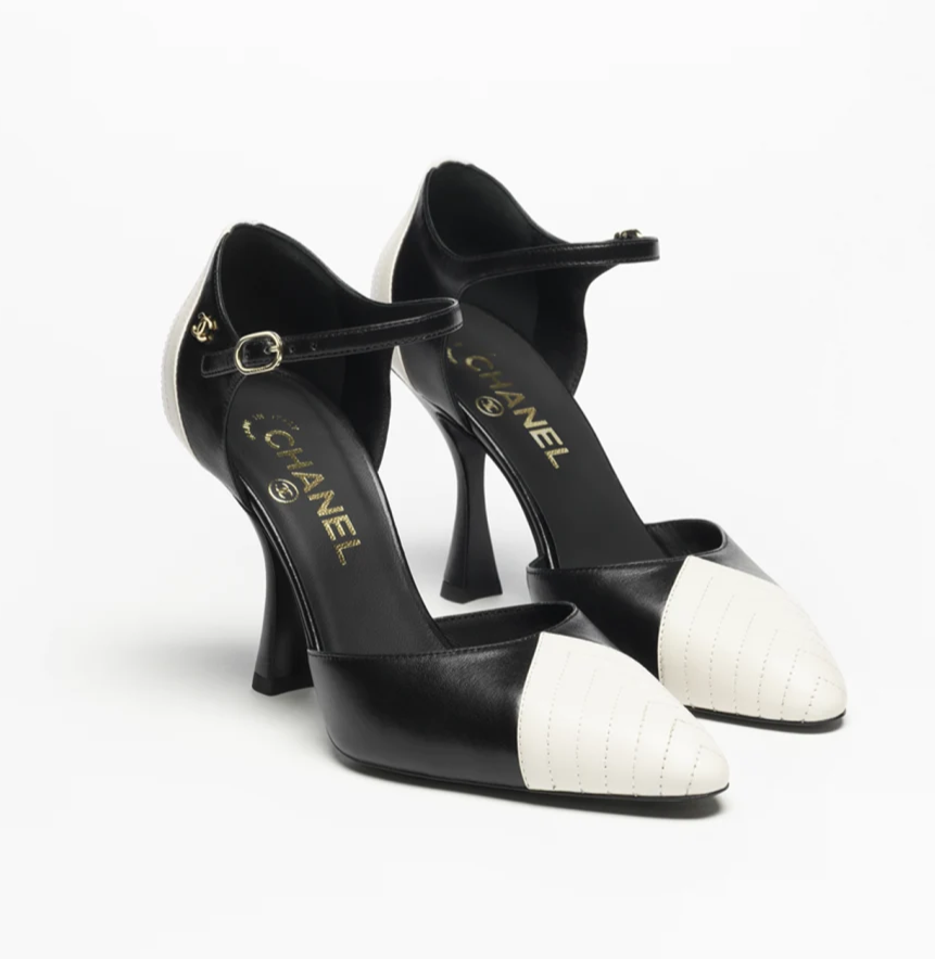 Chanel Bi-Colour Mary-Jane Shoes in Black & White.png